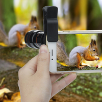 Usine directe de haute qualité 12X téléobjectif Clip universel professionnel sur objectif de caméra de téléphone portable pour les voyages en plein air