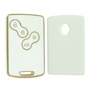 Funda protectora de TPU Huanyue para llaves de coche, compatible con los modelos antiguos Renault Megane, Lang, Koleos y Carbine de 4 botones. - Product Image 2