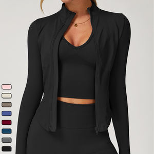 Großhandel Fitness-Sets Benutzer definierte Logo Gym <span class=keywords><strong>Wear</strong></span> Yoga-Kleidung Sport bekleidung Hot Sale Trainings anzüge Nahtlose Active <span class=keywords><strong>wear</strong></span> Yoga-Stoff - Product Image 4