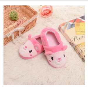 Promozione hotsale all'ingrosso accetta logo personalizzato morbida pelliccia di volpe peluche inverno amore carino rosa bambini <span class=keywords><strong>orso</strong></span> pantofola interna - Product Image 2