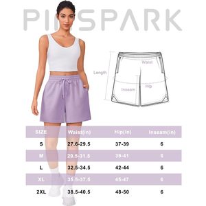 FOXA Womens Athletic Sweat Shorts High Waisted <b>Drawstring</b> With Pockets Soft Comfortable Casual Lounge Shorts - Product Image 6