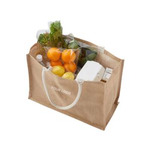 Wholesale Jute Tote <b>Bags</b> With Custom Printed Logo Jute Shopping <b>Bag</b> Reusable Natural Carry Jute <b>Bag</b> - Product Image 4