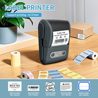 HZTZ Q11 Mini imprimante thermique de poche pour tickets de réception 58mm Imprimante d'étiquettes portable pour Android IOS en stock