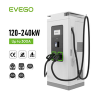 Chargeur rapide pour véhicules électriques EVEGO DC 160 kW avec interfaces CCS1/CCS2/GBT/CHAdeMO/Tesla, nouvelle station de charge commerciale haute puissance avec entrée 480 V