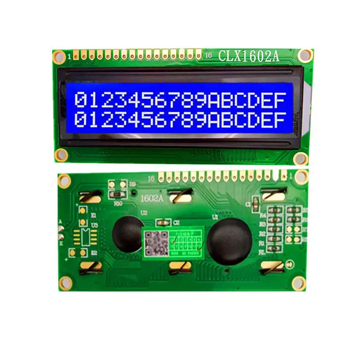 1602 Serial I2C STN Grafik Positives Negativ zeichen LCD-Modul gelb grün/blau Bildschirm LCM mit weißer LED-Hintergrund beleuchtung