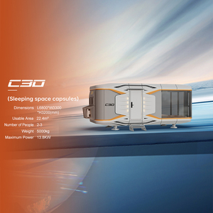 Micro casa prefabbricata d'acciaio della capsula dello spazio del cellulare di lusso impermeabile all'aperto per la tenda della cabina dell'hotel <span class=keywords><strong>con</strong></span> le buone viste - Product Image 2