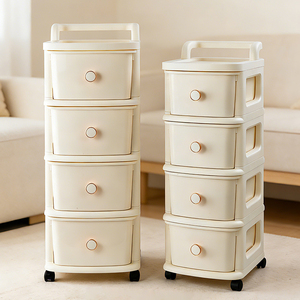 ShenYu L Household <strong>Plastic</strong> <strong>Storage</strong> Box Removable <strong>Storage</strong> Cabinet Home <strong>Storage</strong> Bins Trolleys <strong>Drawers</strong> - Product Image 3