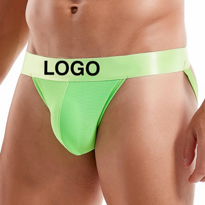 Meilleure Vente 2026 Personnalisée avec Logo <span class=keywords><strong>de</strong></span> Marque Respirant Maille Lingerie Sexy Jockstrap Gay Dos <span class=keywords><strong>pour</strong></span> Natation et Sports <span class=keywords><strong>Homme</strong></span> Slip String - Product Image 1