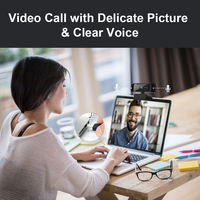 Webcam 1080P Autofocus Full Hd dengan Mikrofon Webcam Kamera Pc Usb Streaming untuk Panggilan Video Webcam