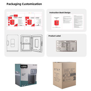 <span class=keywords><strong>Mini</strong></span> réfrigérateur 14L Refroidisseur de lait Refroidissement et chauffage Réfrigérateur portable <span class=keywords><strong>avec</strong></span> fenêtre transparente pour boissons bière - Product Image 2