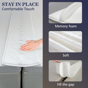Pont de <span class=keywords><strong>lit</strong></span> pour transformer un <span class=keywords><strong>lit</strong></span> double en <span class=keywords><strong>lit</strong></span> king size, Remplisseur de vide de matelas imperméable en mousse à mémoire de forme, Convertisseur de <span class=keywords><strong>lit</strong></span> double en <span class=keywords><strong>lit</strong></span> king size - Product Image 2