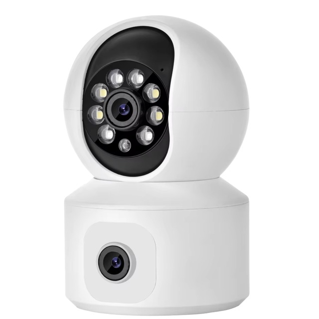 1080P WIFI Dual Lens Indoor Home PTZ Dome WiFi IP Camera Auto-Tracking Video Security Surveillance Camera ICSee XMEye P2P