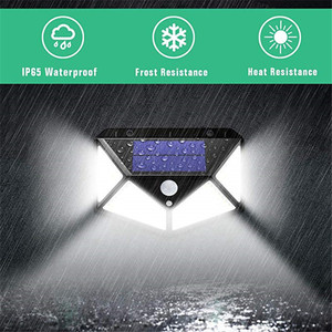 <b>Solar</b> Wall Lamp 100LED LED Cool White Light Water Resistant Outdoor Courtyard <b>Lighting</b> - Product Image 3