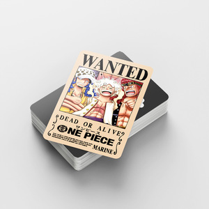 92PCS/CAJA Popular Carta Coleccionable de Anime de One <span class=keywords><strong>Piece</strong></span> WANTED Luffy, 60PCS Tarjetas Lomo, 32PCS Pegatinas, Accesorios de Cosplay - Product Image 5