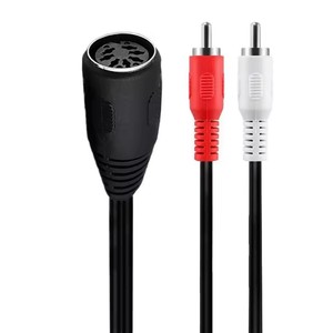 สายเคเบิล 7 พิน DIN เป็น RCA, ปลั๊ก MIDI ตัวเมีย 7 พิน ต่อกับอะแดปเตอร์เสียง RCA ตัวผู้ 2 ช่อง สำหรับ <span class=keywords><strong>Bang</strong></span> & <span class=keywords><strong>Olufsen</strong></span>, Naim, ระบบ Quad.<span class=keywords><strong>Stereo</strong></span> - Product Image 4