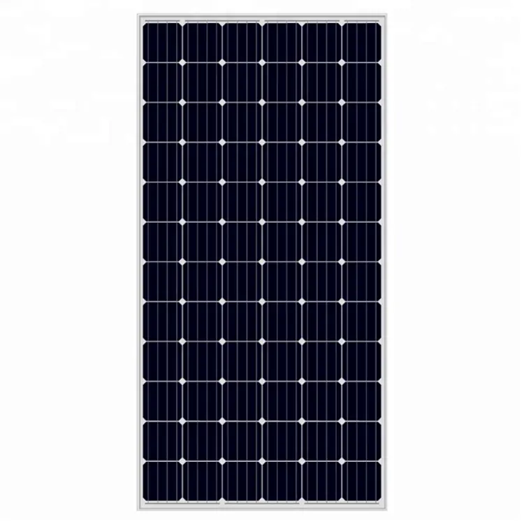 Monocristallino 330w 325w 72 cellulare tetto piatto pannello solare per centrali elettriche