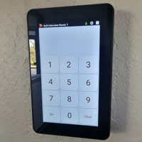 Tableta Industrial de Pared Android 15 de 5 Pulgadas Mejorada, con Sensor de Proximidad/Luz Ambiental Opcional, GPIO, UART, NFC, POE, Pantalla Táctil Personalizada