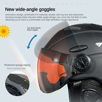 Casque de ski pour adulte MOON, certifié CE, avec lunettes, MS95, double lentille PC+EPS, protection de la tête pour les sports d'hiver en plein air