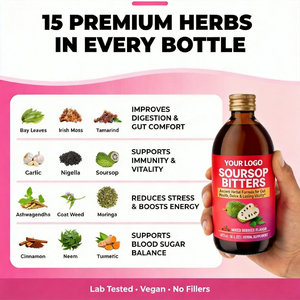 Liquide Oral OEM de Corossol Amer pour Adultes – Formule Détox la Plus Puissante, Soutien Immunitaire Naturel, Amélioration de la Digestion, Énergie Boostée, Végétalien, Sans OGM - Product Image 2