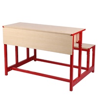 Table et banc d'école pour élèves doubles, bureau et chaise de classe