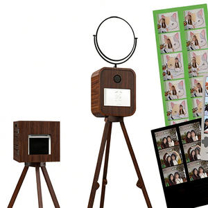 Photomaton portable en bois avec trépied pour événements <span class=keywords><strong>de</strong></span> mariage, machine photo DSLR, idéal pour la <span class=keywords><strong>location</strong></span> et les entreprises – Fournisseur économique - Product Image 1