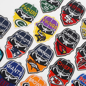 Toppe Sportive Personalizzate Termoadesive: Logo Ricamato per <span class=keywords><strong>Squadre</strong></span> <span class=keywords><strong>di</strong></span> Baseball, Football, Rugby, Università - Distintivi Termopressati per Cappelli e Vestiti - Product Image 4
