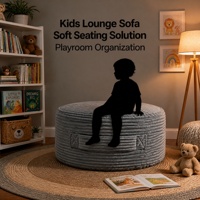 Fauteuil Poire de Rangement pour Peluches, Grand Fauteuil Poire pour Animaux en Peluche, Organisateur de Jouets pour Enfants, Pouf, Canapé