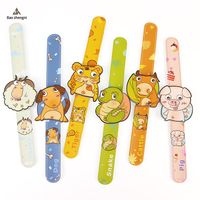 Reloj Slap de silicona personalizado, reloj de pulsera con animales del zodiaco, juguete de Tigre y cerdo de dibujos animados, relojes para niños, reloj Digital LED Pat, regla, Relojes