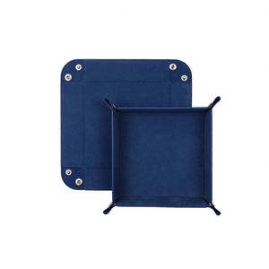 Tapete Enrollable de Cuero PU Multicolor, Bandeja Plegable de Madera para Dados, Forma Poliédrica - Product Image 4