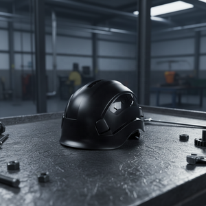 Casque de sécurité de chantier en ABS, certifié EN397, avec système de ventilation réglable, 6 points de suspension de type Y, à fentes, pour extérieur - Product Image 2