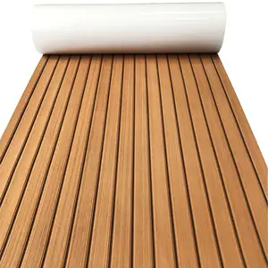 Ocean Uv Resistance 3M Adhesivo Marine Grade Eva Foam Faux Teak Mat para Yacht Rv Decking Boat Flooring Sheets