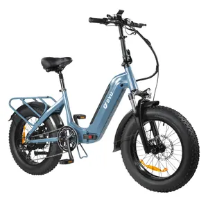 DYU fatbike-Bicicleta eléctrica de 500w y 750w, con neumático ancho, para adultos