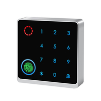 Control de Acceso Biométrico WiFi Tuya para Hogar Inteligente, Diseño Cuadrado, Agregar/Eliminar Usuarios, Lector de Huellas Dactilares Metálico con Teclado Táctil