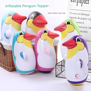 ของเล่นเป่าลมรูปเพนกวินแบบโยกเยก ทำจาก PVC หนา สำหรับเด็ก เล่นได้ทั้งในบ้านและนอกบ้าน ของชำร่วยงานปาร์ตี้ ของขวัญวันเกิด - Product Image 5