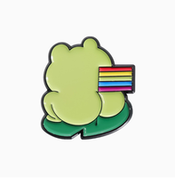 Broche en émail sur le thème des grenouilles, mignonne et amusante, accessoire de mode en métal pour vêtements et cadeau pour amis