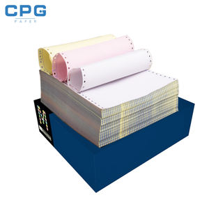 กระดาษคาร์บอนเลสแบบม้วน ความไวสูง ขายส่งจากโรงงาน 50gsm 55gsm กระดาษ NCR สำหรับธุรกิจแบบต่อเนื่อง - Product Image 1