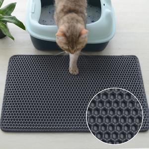 <span class=keywords><strong>Shein</strong></span> Xiyin même tapis de litière pour chat double couche EVA avec bord antidérapant caractéristique anti-fuite accessoire de litière pour chat facile à nettoyer - Product Image 4
