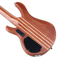 Guitare Basse Électrique Active Droitière 4 Cordes 43 Pouces pour Performance Professionnelle Corps Mat en Sapele Touche en Érable et Palissandre