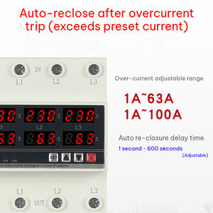 Protecteur de surtension et de sous-tension numérique triphasé <span class=keywords><strong>ANTIER</strong></span> fiable, 220V, montage sur rail DIN, économique, OEM - Product Image 4