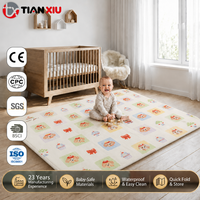 Tapete de Juego para Niños de Tela Personalizada, Gráficos de Doble Cara, Capa Protectora Impermeable, Ligero, Portátil, Fácil de Plegar, Cojín de Piso para Bebés