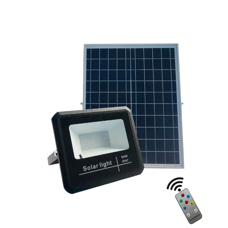 Private Mould Solar Power Energy LED Flood Light IP67 Motion Sensor For Outdoor Park Garage