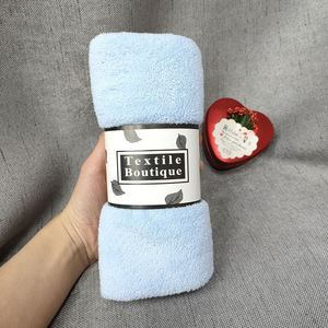 Juego de Toallas de Baño en Caja de Regalo, Terciopelo Coral con Logotipo Estampado en Caliente, Recuerdo para Cumpleaños - Product Image 6