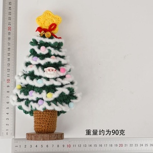 Seven-layer Snowflake Crocheted Acrylic Christmas Tree Ornaments <b>Small</b> <b>Bells</b> Foldable Christmas Decorations Creative Holiday - Product Image 4