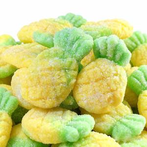 ลูกอมเยลลี่รูปผลไม้รสสับปะรด ขายส่ง รสหวาน นุ่ม รูปการ์ตูน ได้รับการรับรองฮาลาล บรรจุภัณฑ์แบบถุง - Product Image 1