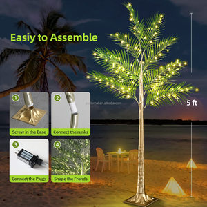 1.5m 2.1m <span class=keywords><strong>extérieur</strong></span> étanche IP44 éclairage de <span class=keywords><strong>Noël</strong></span> LED palmier artificiel - Product Image 1
