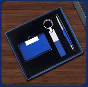 Regalos Promocionales IStapromo con Logotipo Impreso, Set de Regalos Corporativos, Porta Tarjetas de Visita, Llavero Metálico, Bolígrafo para Tomar Notas para Clientes - Product Image 3