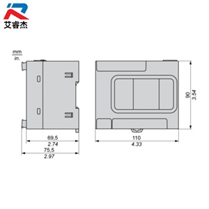 Module de commande logique programmable Schneider TM200C16U, série Modicon M200, 16 entrées/sorties, module PLC TM200C16U - Product Image 3