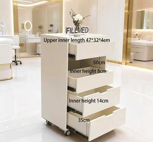 Étagère de rangement multifonctionnelle à roulettes pour chariots d'outils de salon de beauté - Product Image 6