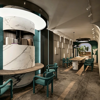 Moderne personnalisé léger luxe spécial arc tout - en - un bar bar bar café Furniture Design d'intérieur