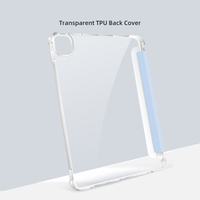 Pour Samsung Galaxy Tab A11 Plus 11 pouces étui pour tablette PU cuir Transparent coque arrière en TPU avec porte-crayon